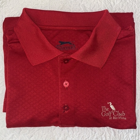 Slazenger "The Golf Club at Rio Vista" Men's Golf Polo Shirt - Picture 1 of 9